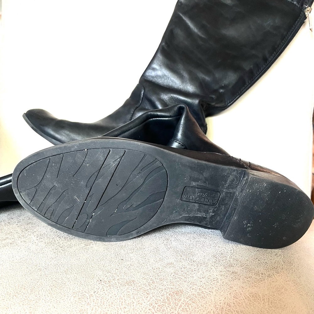 Anne Klein Kaydon Leather Riding Boot - Picture 3 of 5